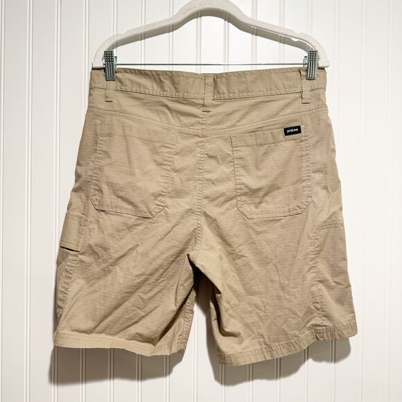 Prana Double Peak Shorts Standard Fit Tan Mens 31 - Picture 5 of 6